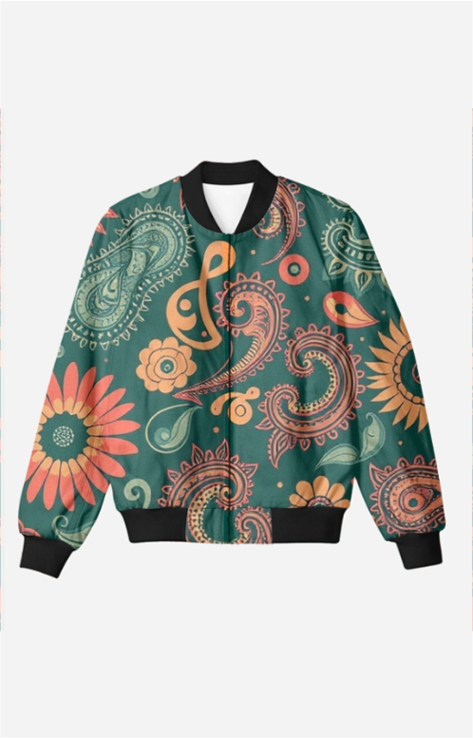 Sea Green Paradise Paisley Jacket