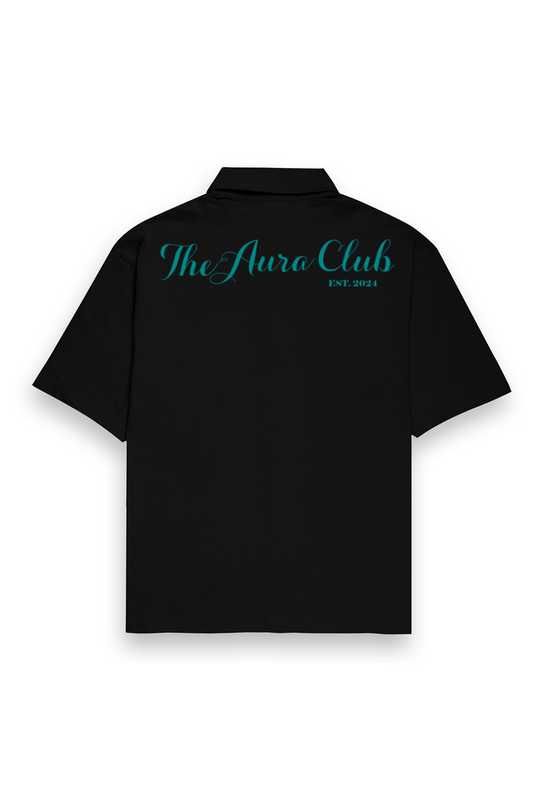 The Aura Club Oversized Black Shirt