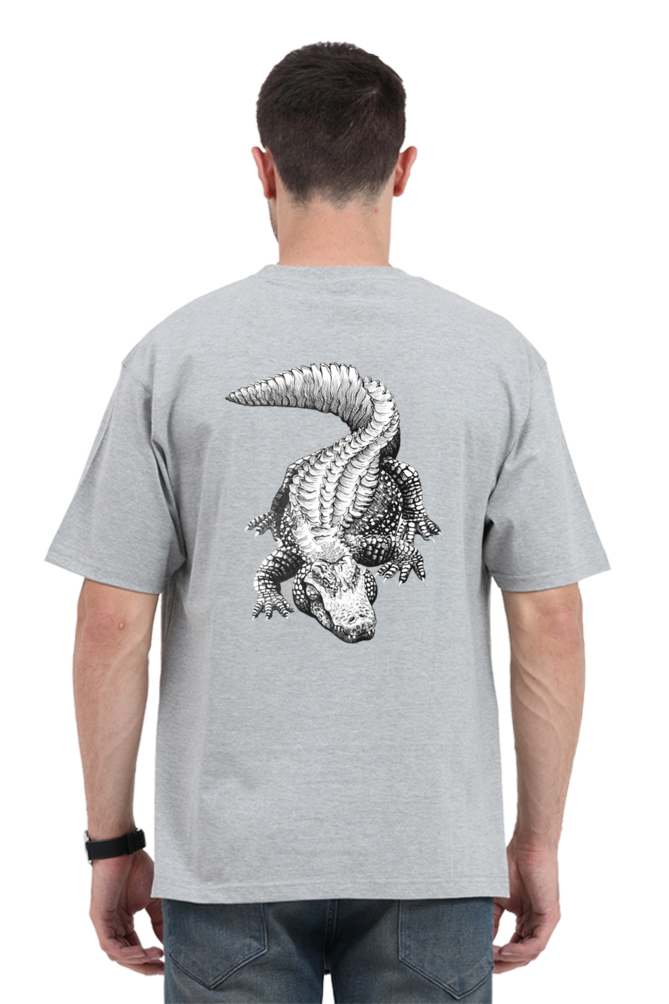 GREY CROCODILE T-SHIRT